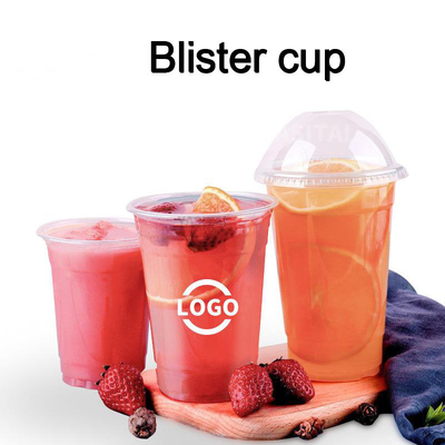 Top Diameter Blister Bubble Cup Tutup Gelas Plastik Sekali Pakai Untuk Minum Buah