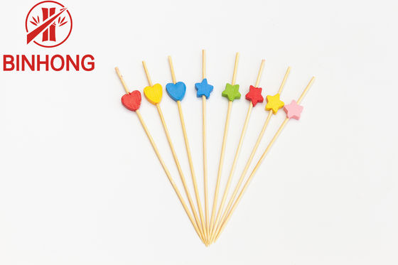 100% Bambu Alami AB Grade 7cm Beaded Toothpicks