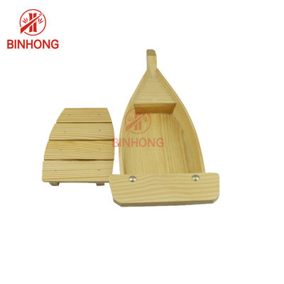 100% Bambu Alami 23 `` Sushi Boat Tray Untuk Restoran