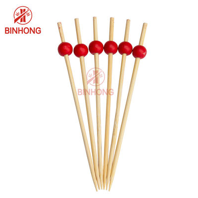 Tongkat Tusuk Bambu 12cm yang Dipoles Ramah Lingkungan