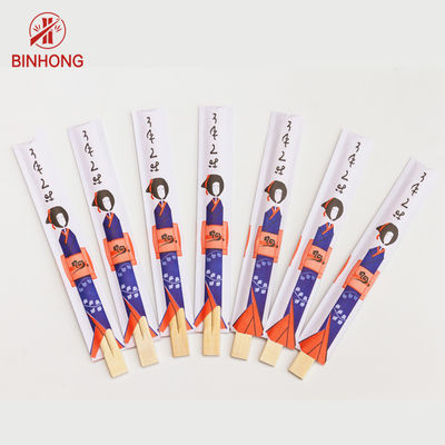 Set Sumpit Bambu Sushi Cetak Kustom Dipersonalisasi Dengan Logo