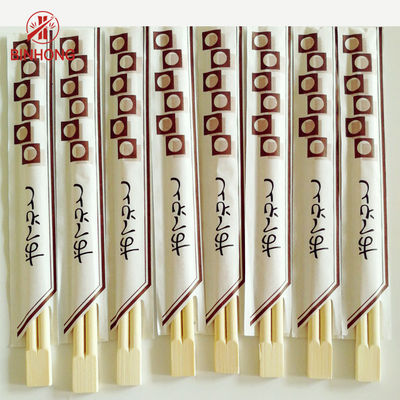 Sumpit Bambu Tensoge Cina Untuk Restoran bungkus kertas setengah