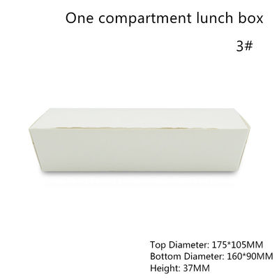 Satu Kompartemen Wadah Kotak Bento Sekali Pakai Microwave