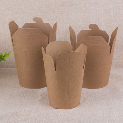 18gsm PE Coated Paper Disposable Food Container Dengan CMYK Litho Printing