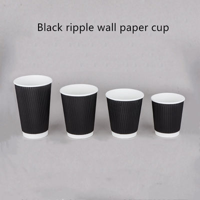Cangkir Minum Kopi Kertas Kopi 250gsm 300gsm Bergelombang Sekali Pakai