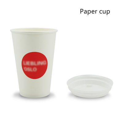 Kompos PLA Berjajar 280gsm Cangkir Minum Kertas Serat Bambu