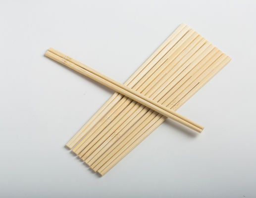 OPP Packing Twin Mao Bamboo Sumpit Sekali Pakai Dengan Simpul, sumpit telanjang