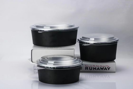 Kotak Aluminium Foil Sekali Pakai Salad Round Takeaway Untuk Memotong Buah
