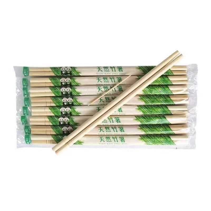 Sumpit Sekali Pakai Massal Sumpit Bulat Bambu Alami 20cm