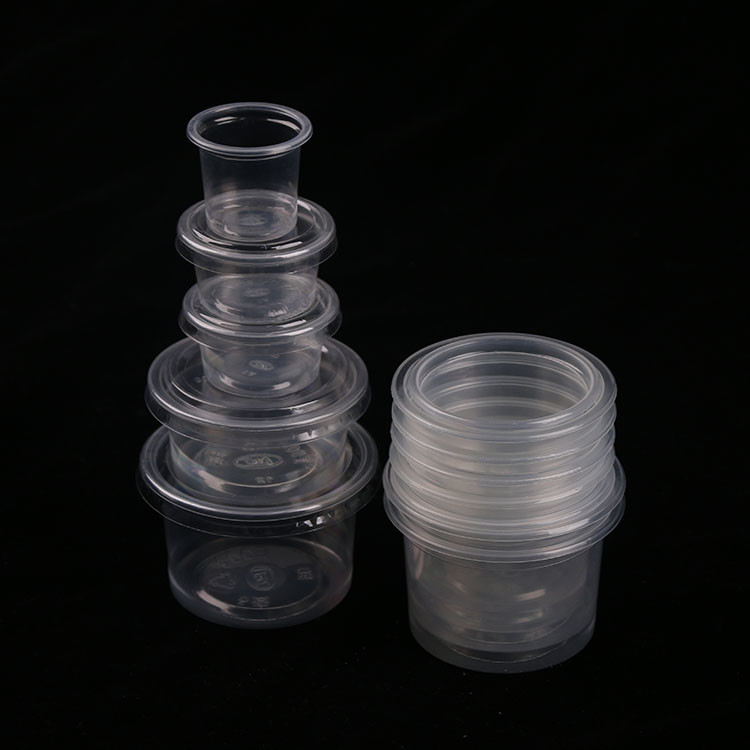 Mini PP Plastik Sekali Pakai Saus Cup Clear 1oz 3oz 4.5oz