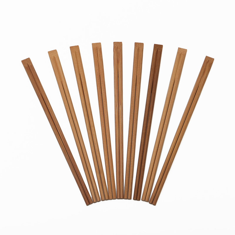 Sumpit Bambu Warna Coklat Atau Karbonisasi 21cm/24cm 4.8mm-5.0mm