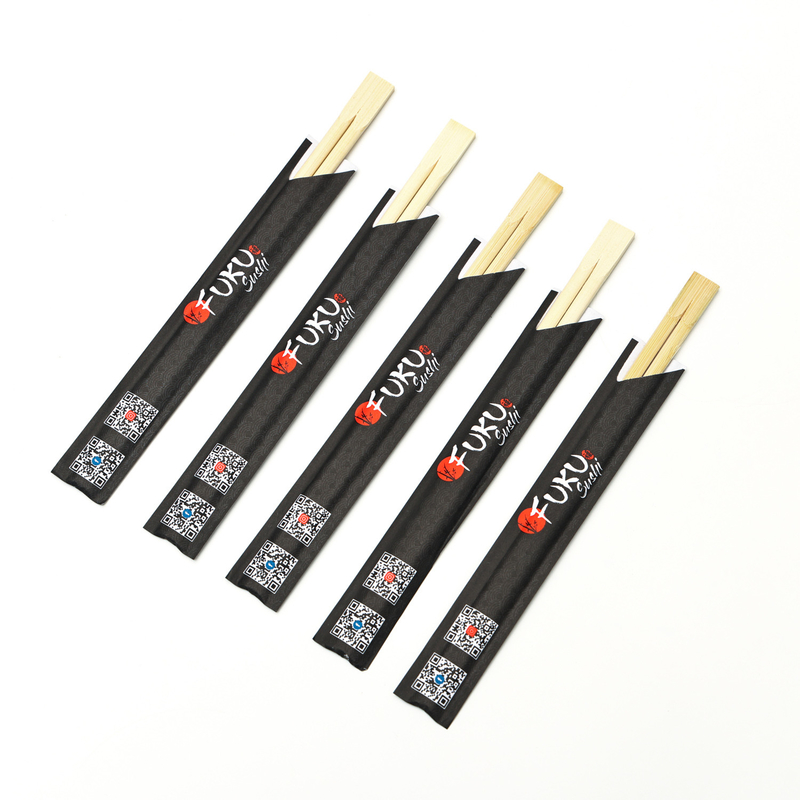 Sushi Kustom Logo Kustom Sumpit Bambu Pembungkus Individu