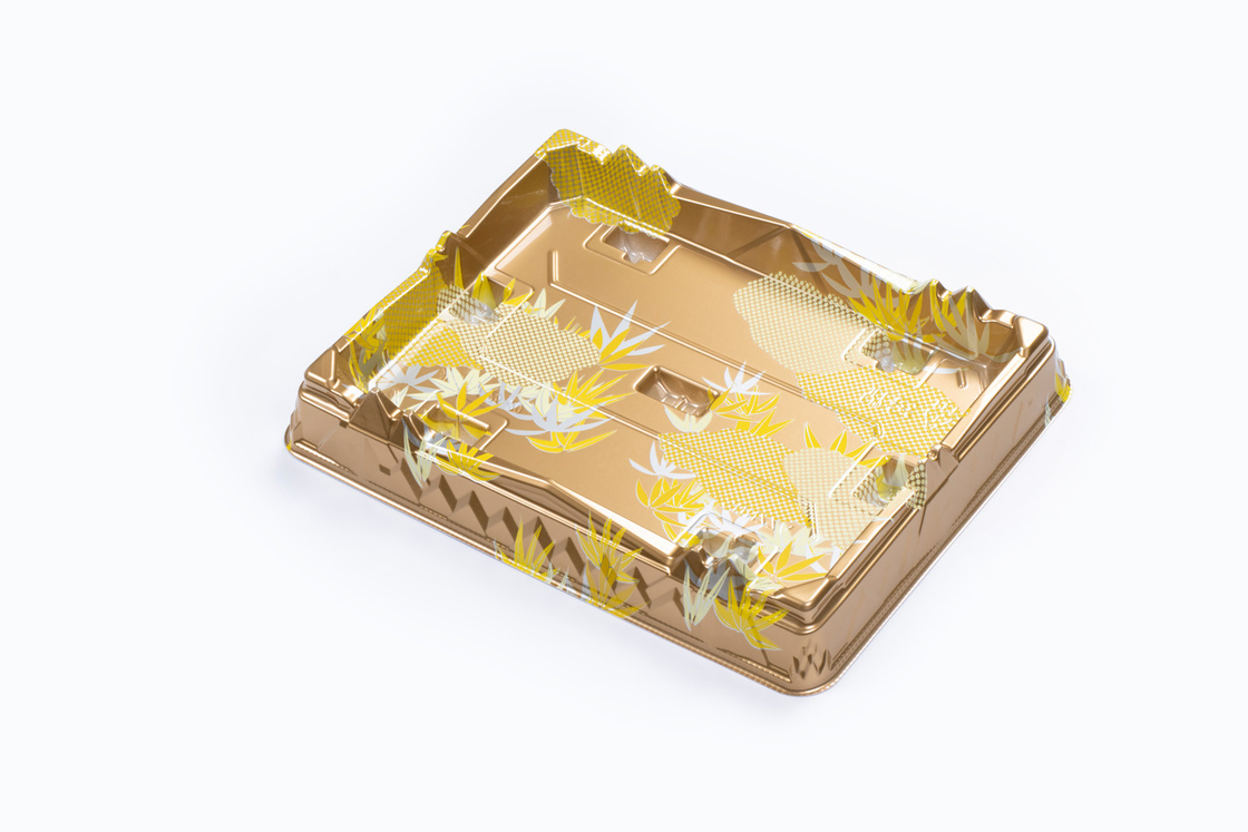 Sushi transparent bakery box Buffet tray Kotak charcuterie dengan tutup yang jelas Tray pinggan sekali pakai