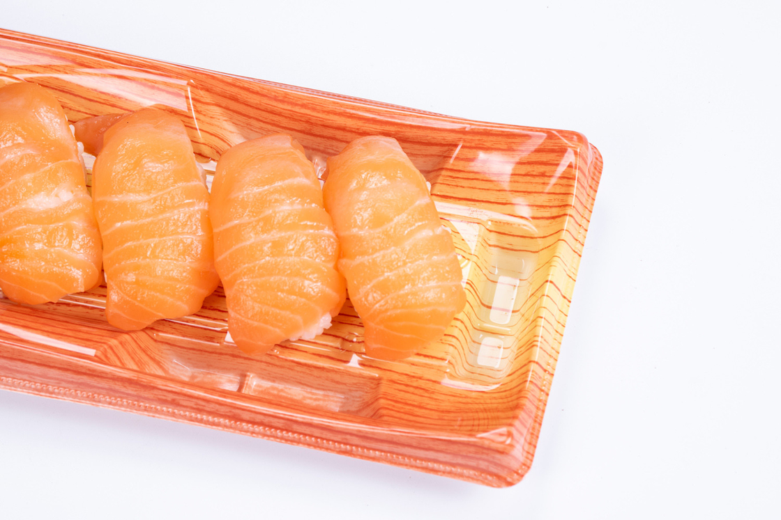 Take Out Box Sushi Disposable Packing Box Dengan Tutup Kontainer Plastik Jelas