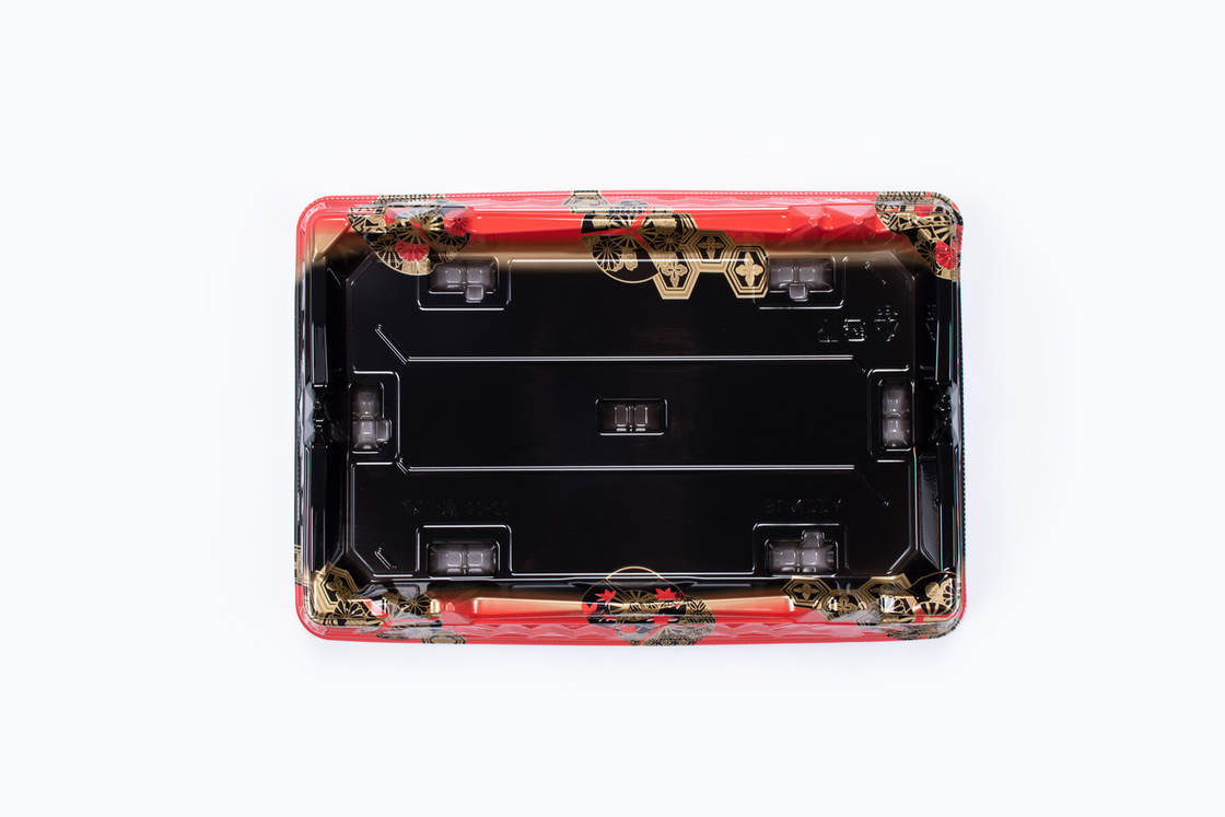 Sushi Tray dengan Tutup Transparan Bento Lunch Sushi Box Takeaway Food Packing Box