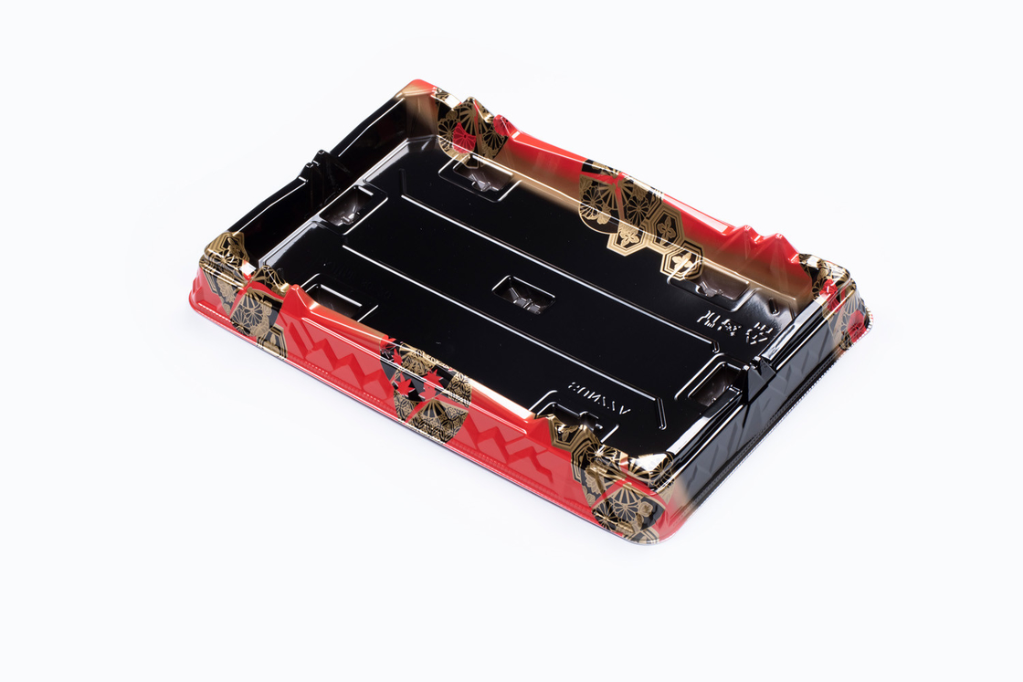 Sushi Tray dengan Tutup Transparan Bento Lunch Sushi Box Takeaway Food Packing Box
