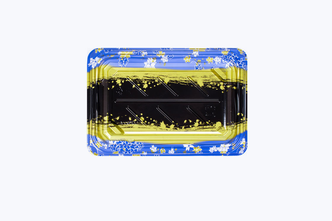 Produsen Profesional Kemasan Makanan Plastik Daur Ulang Tray Sushi untuk Kontainer Makanan