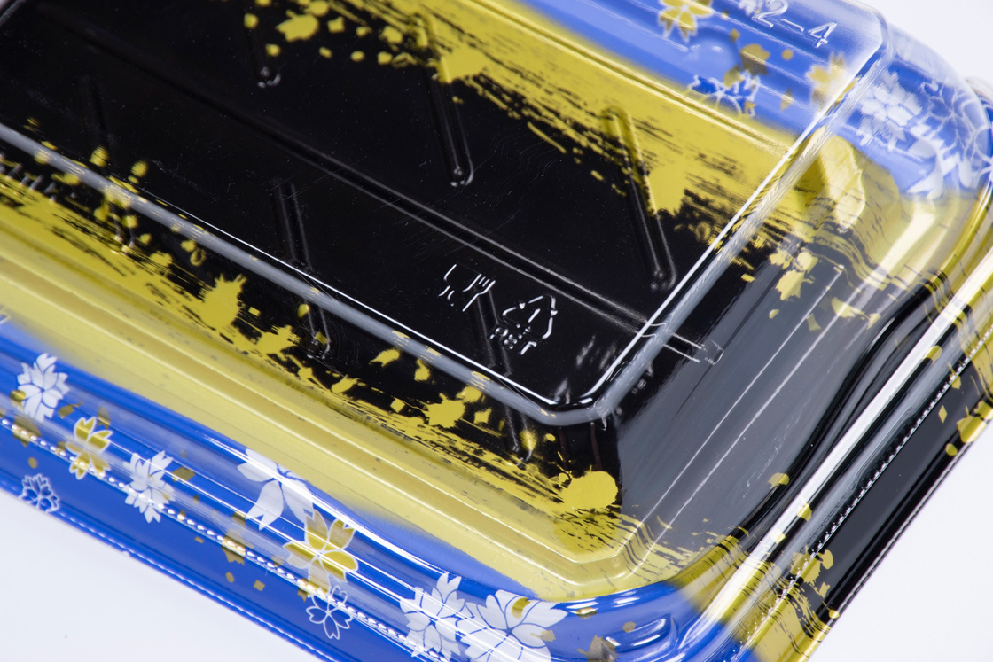 Produsen Profesional Kemasan Makanan Plastik Daur Ulang Tray Sushi untuk Kontainer Makanan