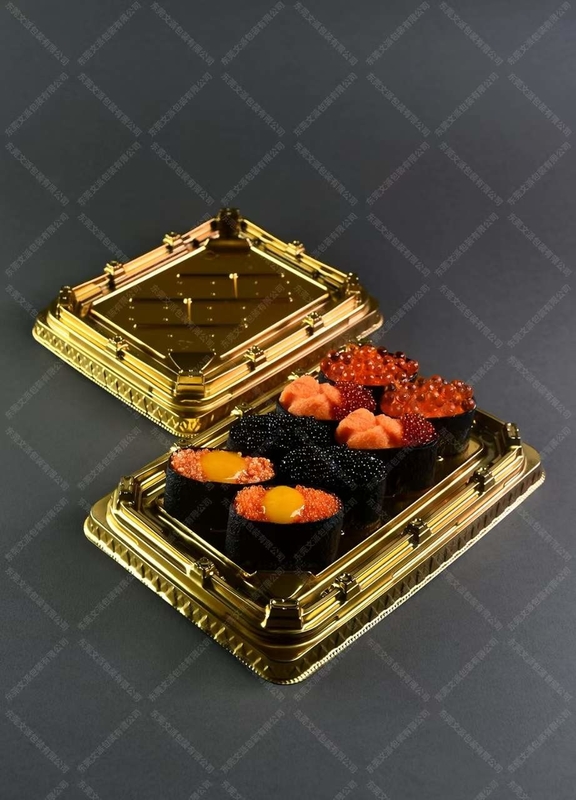 Kotak Sushi Tradisional Jepang dalam Plastik untuk Layanan Makanan dan Buah