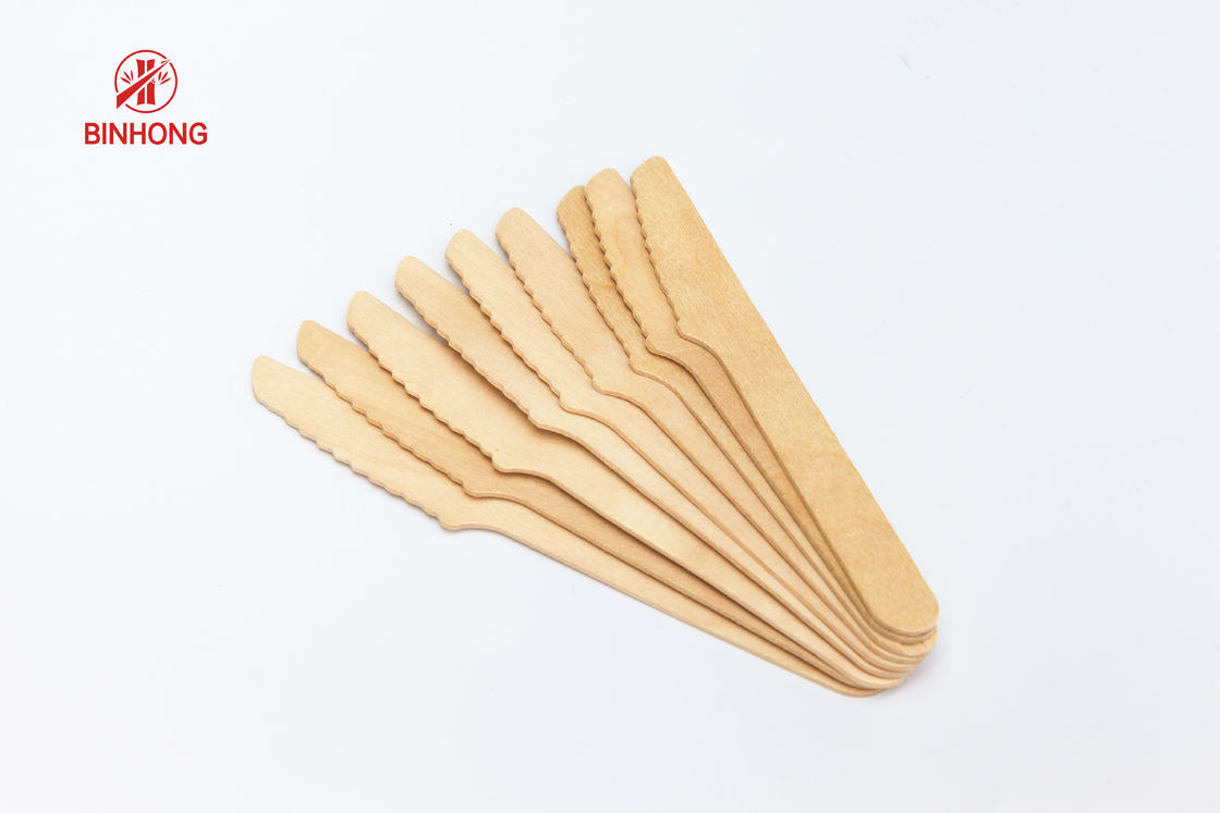 No Toxins 160mm Wooden Disposable Forks Untuk Pesta