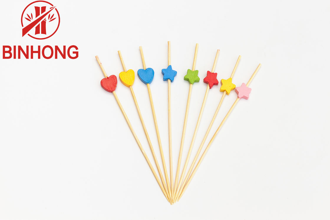 100% Bambu Alami AB Grade 7cm Beaded Toothpicks
