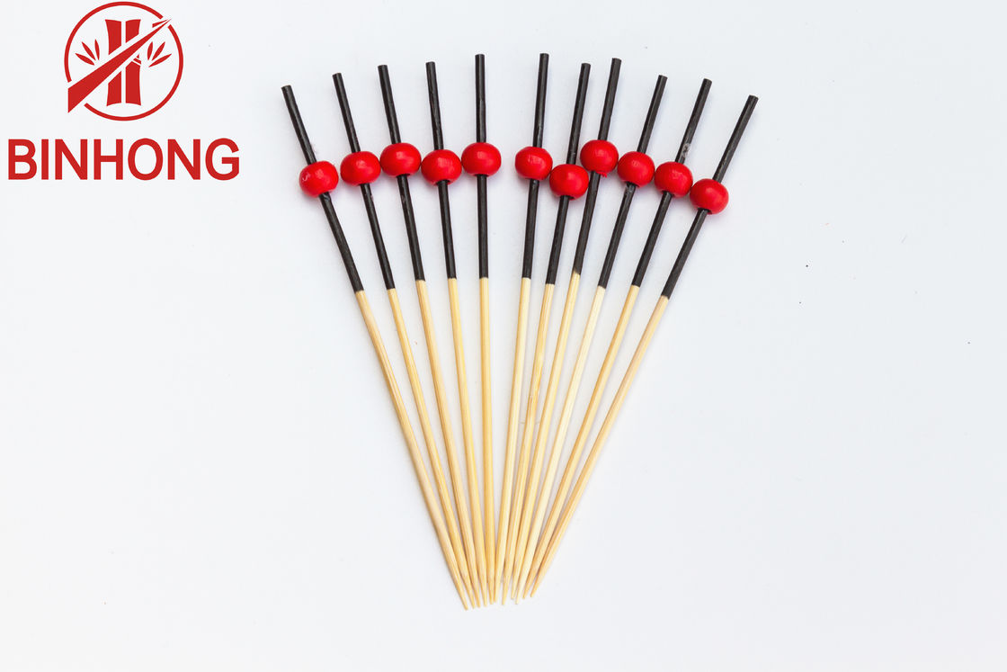 Tongkat Tusuk Bambu 12cm yang Dipoles Ramah Lingkungan