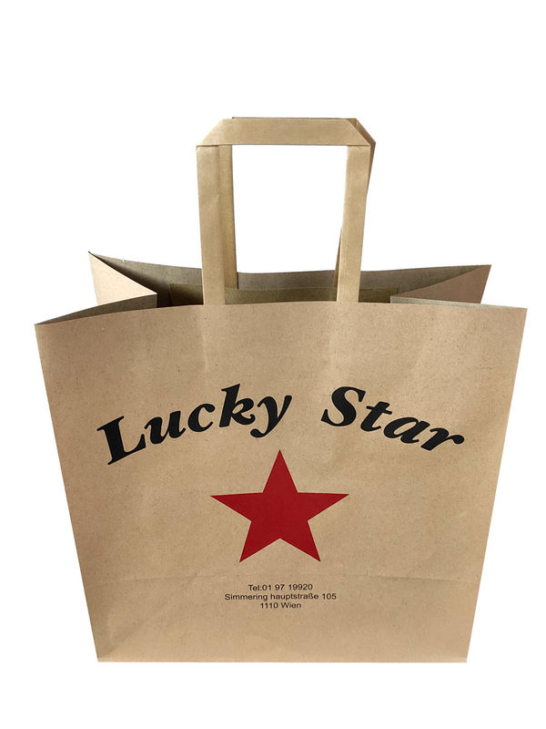 Tas Kertas Kraft 27cm Flat Bottom Sekali Pakai