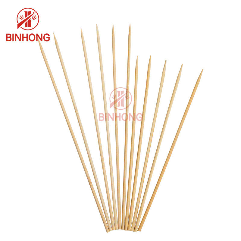 Round Grade A Tebal 2.5mm BBQ Bamboo Tusuk Sate