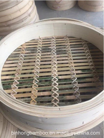 Alat Dapur Alami 2 Tier 12 Inch Mini Bamboo Steamer