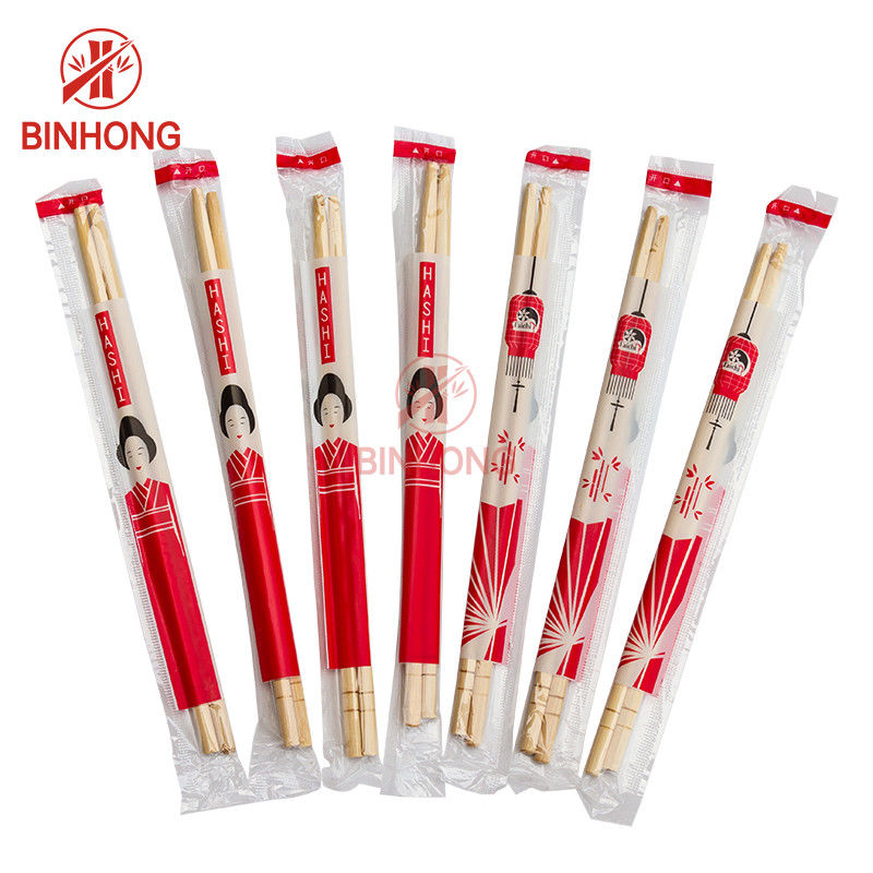 OPP Dibungkus Sumpit Bambu Bulat 6.0mm Untuk Gereja