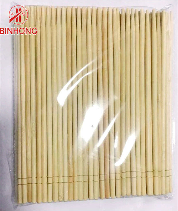 Bambu Alami Bulat 5.0mm * 20cm Sumpit Logo Kustom