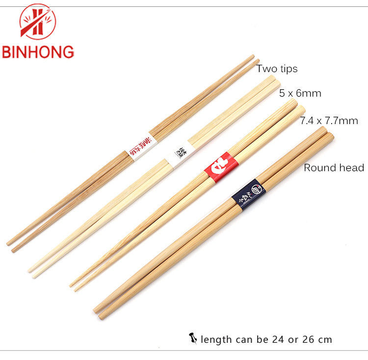Ramah Lingkungan 100% Nature 21cm Disposable Bamboo Chopsticks