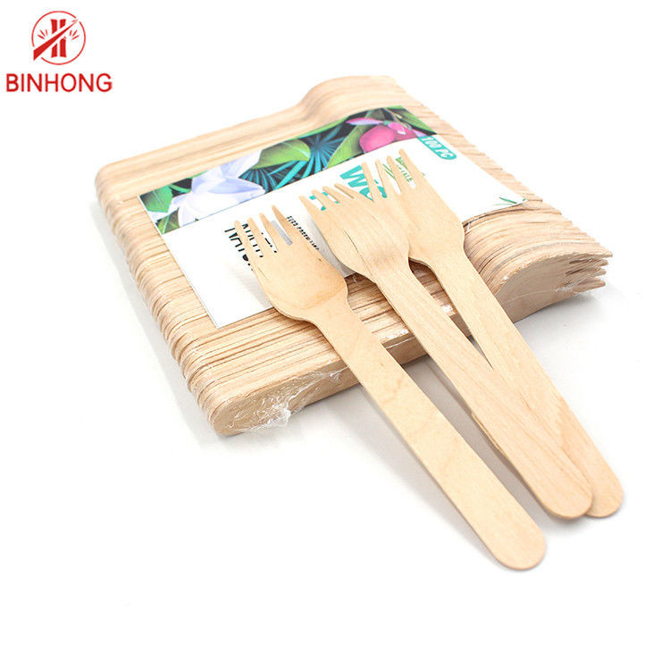 Peralatan Makan Kayu Sekali Pakai Birchwood 14cm Biodegradable