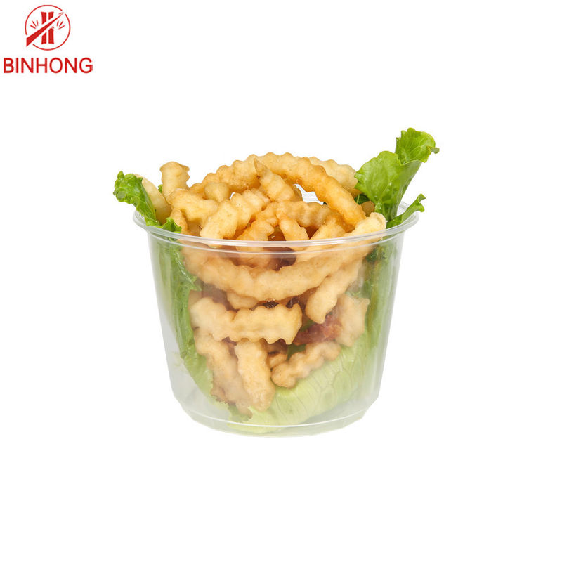 Mini Round 0.5OZ Disposable Plastic Cup Untuk Mencelupkan Saus