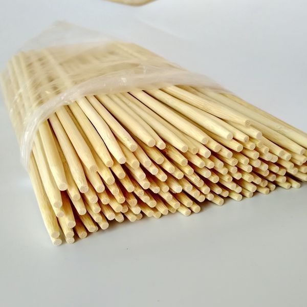 Sumpit Bambu Bulat Sekali Pakai 4,5mm × 20cm