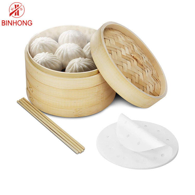 Dapur Memasak Keranjang Bambu Dim Sum Halus 28cm