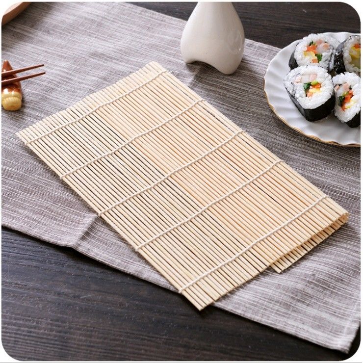 Rumah Tangga Natural Green Biodegradable Sushi Bamboo Rolling Mat