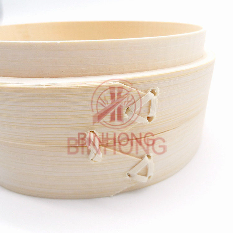 Keranjang Steamer Bambu Dua Tingkat 16cm yang Ramah Lingkungan