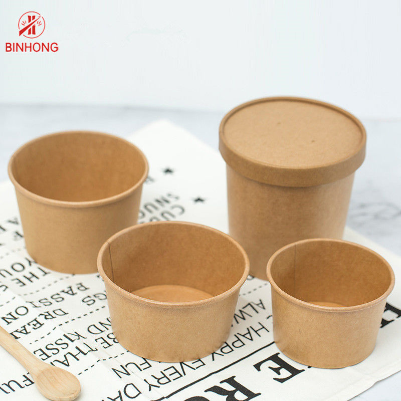 Single Wall Kraft Paper Take Away Box Sekali Pakai 750ml