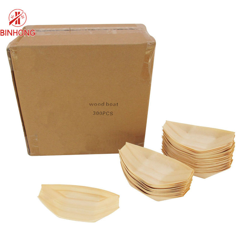 Permukaan Halus 15cm Sushi Boat Tray Untuk Dapur
