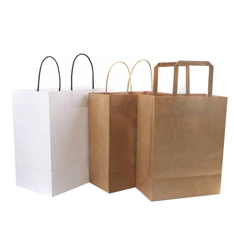 Tas Kertas Kraft ODM Bawah Datar