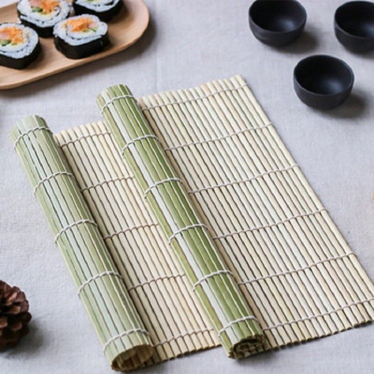 Tikar Gulung Sushi Bambu Alami