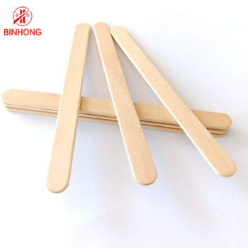 Tongkat Kayu Birch ISO9001 yang Dipoles Biodegradable