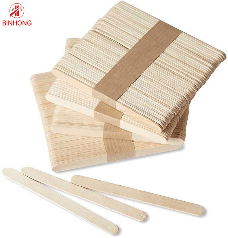 Ketebalan Alami Tongkat Pencampur Kayu 1.3mm Untuk Es Krim