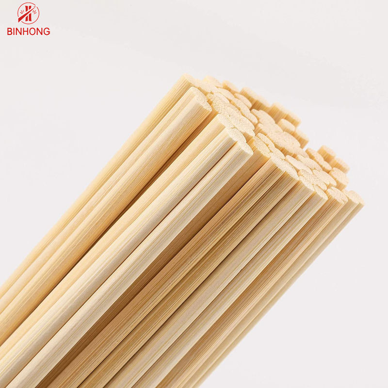 Setengah Kertas Dibungkus UV Diproses Sumpit Bambu Sekali Pakai 4.8mm