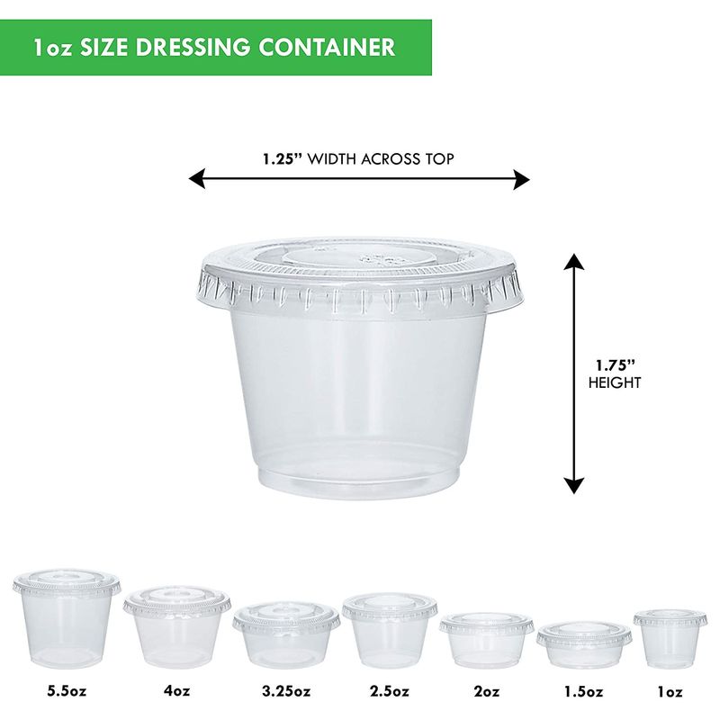 OEM 1oz Disposable Plastic Cup Untuk Bumbu