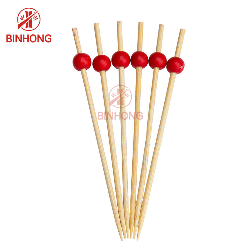 Tongkat Tusuk Bambu 12cm yang Dipoles Ramah Lingkungan