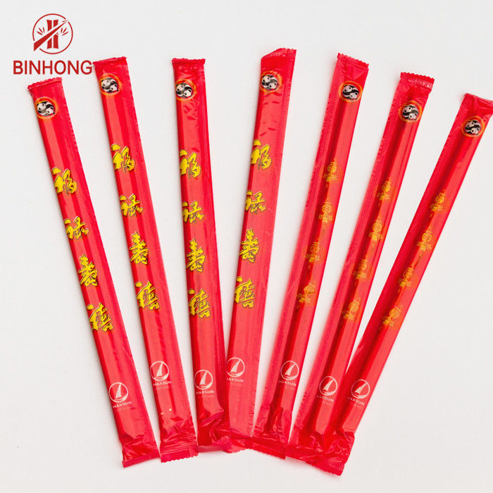 Bambu Alami Bulat 5.0mm * 20cm Sumpit Logo Kustom