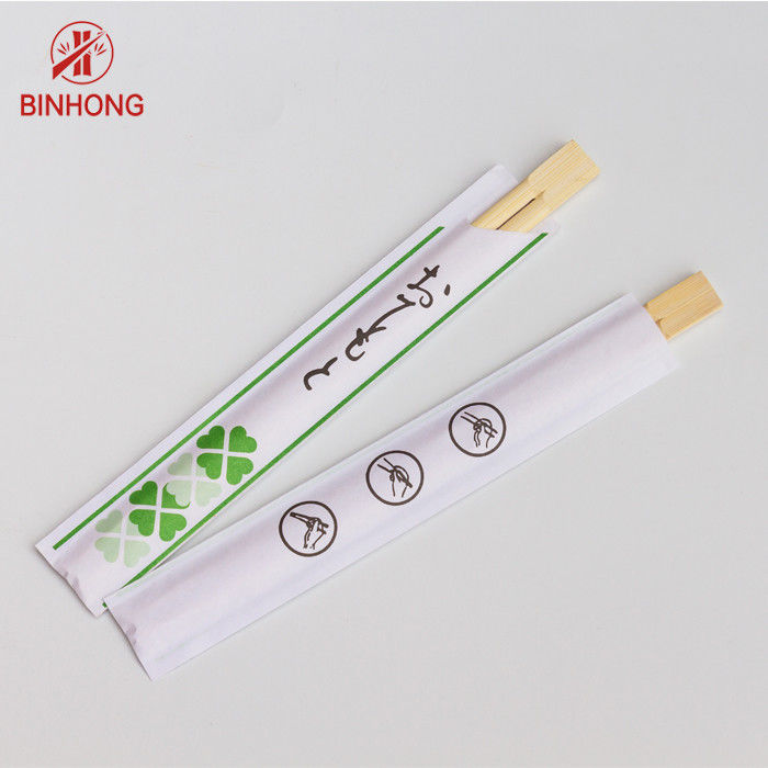 Twins Tensoge Round Natural Bamboo Sumpit Dibungkus Kertas Lengan Sekali Pakai