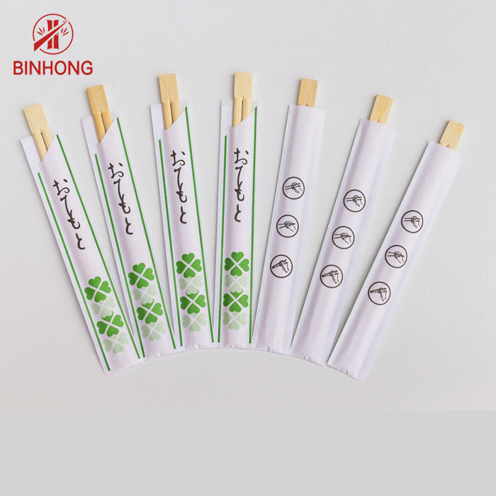Twins Tensoge Round Natural Bamboo Sumpit Dibungkus Kertas Lengan Sekali Pakai